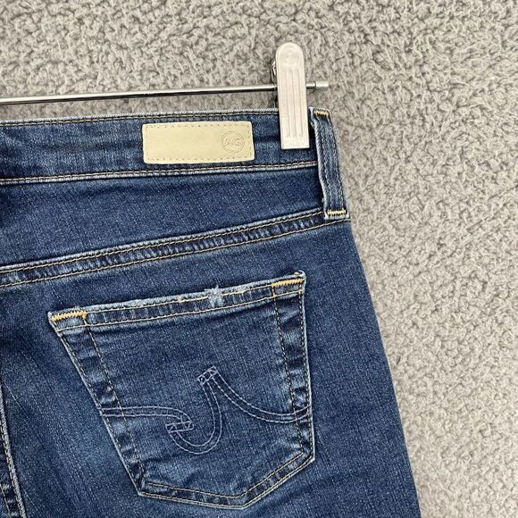 Ag Adriano Goldschmied Jeans Women 25 Blue Dark Wash Supper Skinny Ankle Denim - Picture 7 of 11